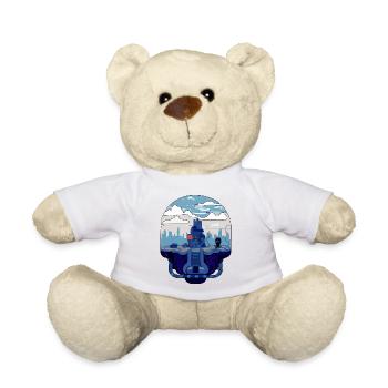 Futuristic landscape - Teddy Bear - white - Front