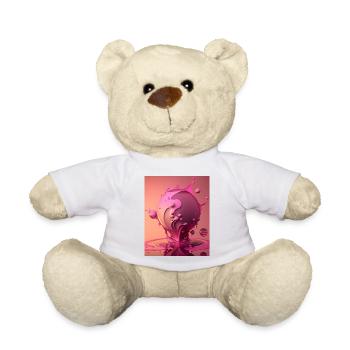 Pink Ball Drops Cadeau Fantaisie - Nounours - blanc - Devant