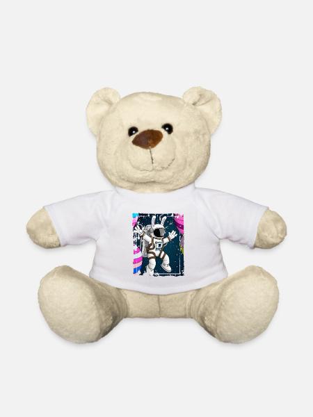 Osterhasen Astronaut im Weltall - Teddy - Weiß
