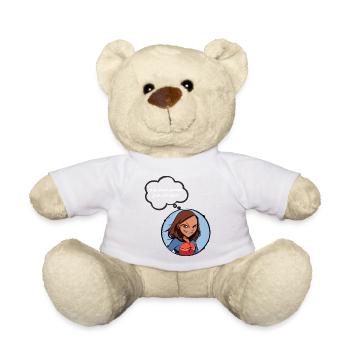 Je ne suis pas sarcastique - Nounours - blanc - Devant