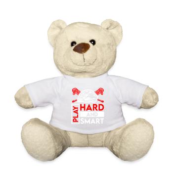 Lacrosse LAX Club Team Players Coaches Fans Coach - Teddy Bear - white - Front