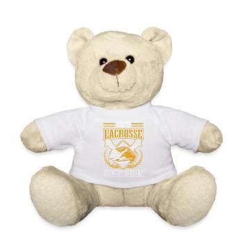 Lacrosse LAX Club Team Players Coaches Fans Coach - Teddy Bear - white - Front