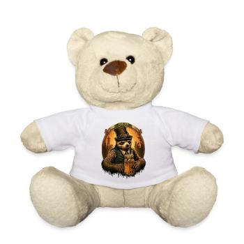Cooles Faultier mit Bier - Teddy - Weiß - Vorne