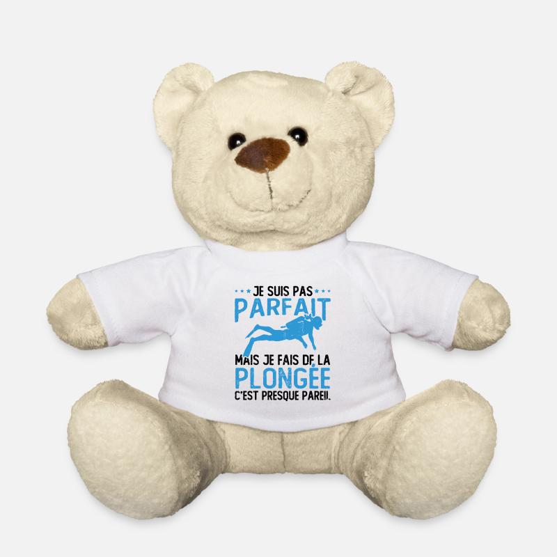 Pas parfait mais je fais de la plongée - Nounours - blanc