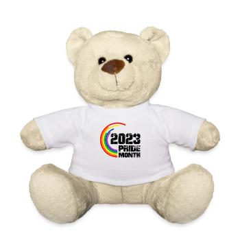Pride 2023 LGBT Statement - Teddy Bear - white - Front