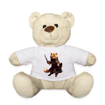 Chats pirate et flibustier avec manteau et épée - Nounours - blanc - Devant