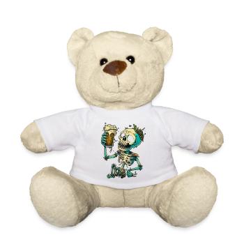 lustiges bier skelett - Teddy - Weiß - Vorne