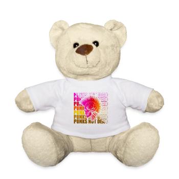 Punk Rock Pogo Anarchie Punks Punk Rocker Punk - Nounours - blanc - Devant
