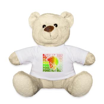 Punk Rock Pogo Anarchie Punks Punk Rocker Punk - Nounours - blanc - Devant