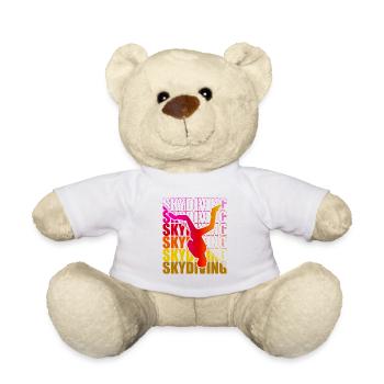 Skydive Freefly Skydiver Shirt Skydiving - Teddy Bear - white - Front