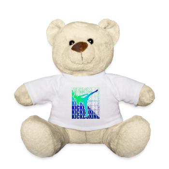 Kickboxer Martial Arts Kickboxing Kickboxen - Teddy - Weiß - Vorne