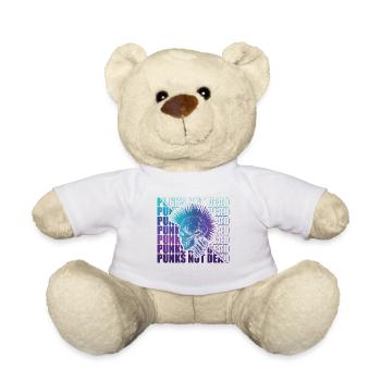 Punk Rock Pogo Anarchie Punks Punk Rocker Punk - Nounours - blanc - Devant