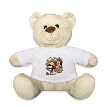The balloon saleswoman - Teddy Bear - white - Front