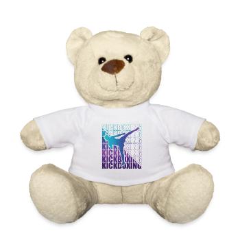 Kickboxer Martial Arts Kickboxing Kickboxen - Teddy Bear - white - Front