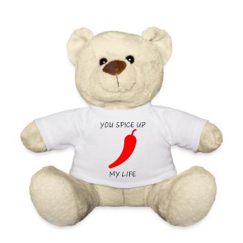 Tu pimentes ma vie Piment - Nounours - blanc - Devant
