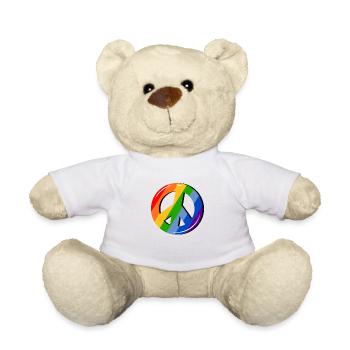 Fier LGBTQ. Opinion - Nounours - blanc - Devant