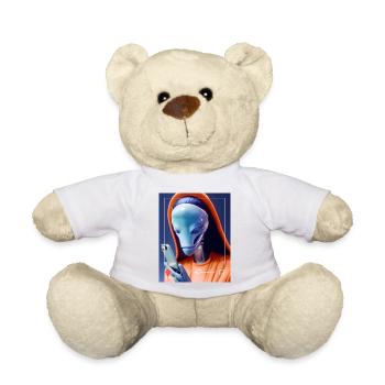 Alien Selfie Streetwear - Teddy Bear - white - Front