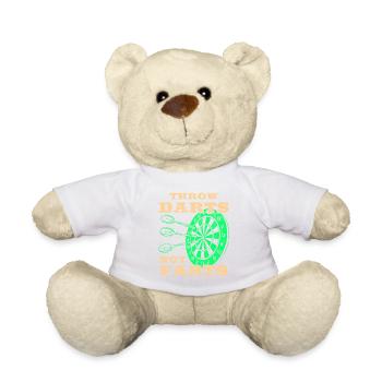 Darts Sport Verein, Dartscheibe, Pfeil Sport Dart - Teddy - Weiß - Vorne