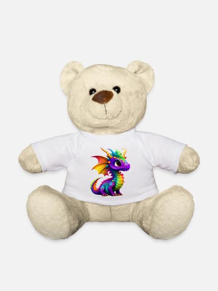 Süßer kleiner Drache - Teddy - Weiß