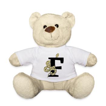 Buchstabe f Schlange - Teddy - Weiß - Vorne
