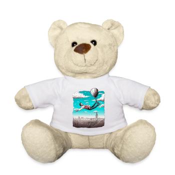 FLOATING ABOVE LONDON - Teddy Bear - white - Front