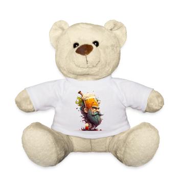 Cooles Kreatives Craft Bier Motiv - Teddy - Weiß - Vorne