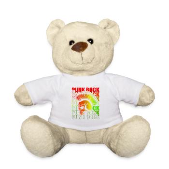 Punk Rock Pogo Anarchie Punks Punk Rocker Punk - Nounours - blanc - Devant
