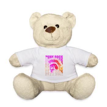 Punk Rock Pogo Anarchy Punks Punk Rocker Punk - Teddy Bear - white - Front