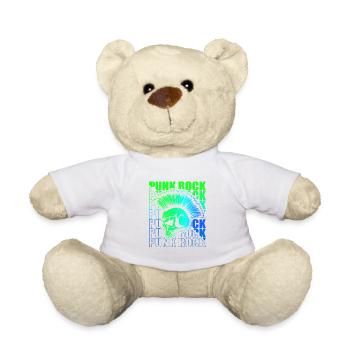 Punk Rock Pogo Anarchy Punks Punk Rocker Punk - Teddy Bear - white - Front