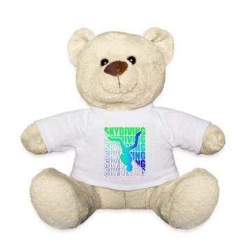 Skydive Freefly Skydiver Shirt Skydiving - Teddy Bear - white - Front