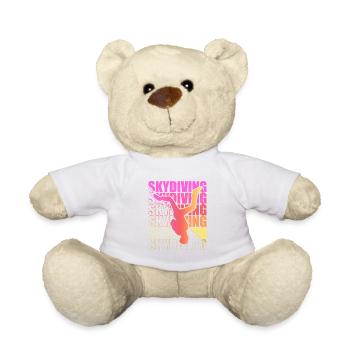 Skydive Freefly Skydiver Shirt Skydiving - Teddy Bear - white - Front