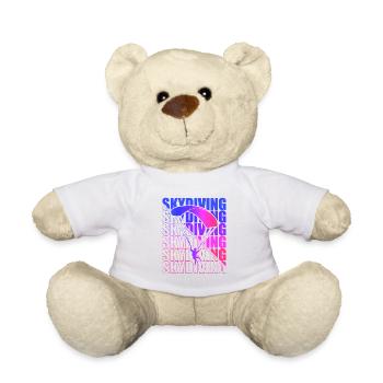 Skydive Freefly Skydiver Shirt Skydiving - Teddy Bear - white - Front
