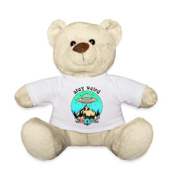 Restez bizarre OVNI - Nounours - blanc - Devant