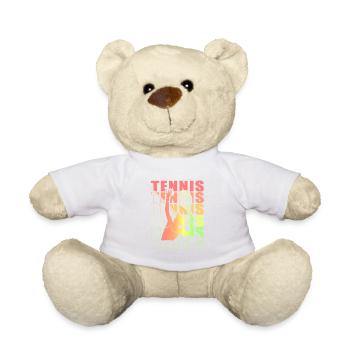 Tennis Clothing for Tennis Player Women Girls - Teddy Bear - white - Front