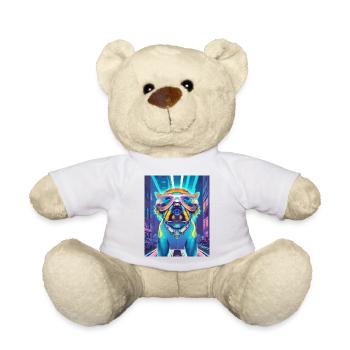 Musik Hund - Teddy - Weiß - Vorne