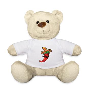 Drôle de costume pour Cinco de Mayo au Mexique - Nounours - blanc - Devant