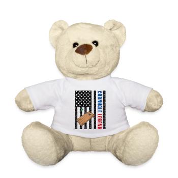 Cornhole Legend USA - Teddy Bear - white - Front