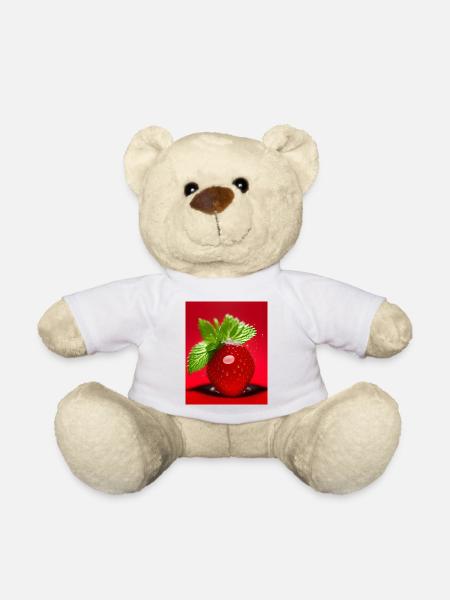Strawberry - Teddy Bear - white