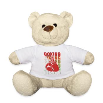 Boxen Arts Martiaux Boxe Box Club Boxeur - Nounours - blanc - Devant