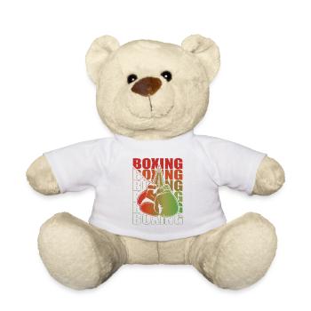 Boxen Arts Martiaux Boxe Box Club Boxeur - Nounours - blanc - Devant
