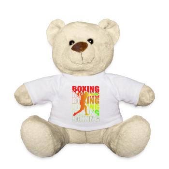 Boxen Arts Martiaux Boxe Box Club Boxeur - Nounours - blanc - Devant