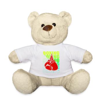 Boxen Arts Martiaux Boxe Box Club Boxeur - Nounours - blanc - Devant