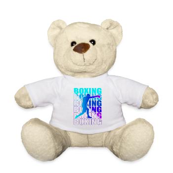 Boxen Arts Martiaux Boxe Box Club Boxeur - Nounours - blanc - Devant