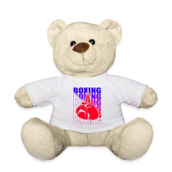 Boxen Arts Martiaux Boxe Box Club Boxeur - Nounours - blanc - Devant