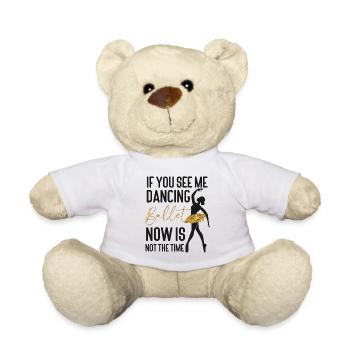 Ballet Dancer Dance Girl Ballerina - Teddy Bear - white - Front