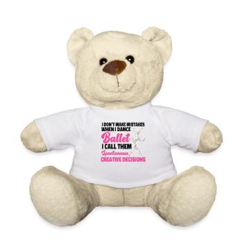 Ballet Danseuse Danse Ballerine - Nounours - blanc - Devant