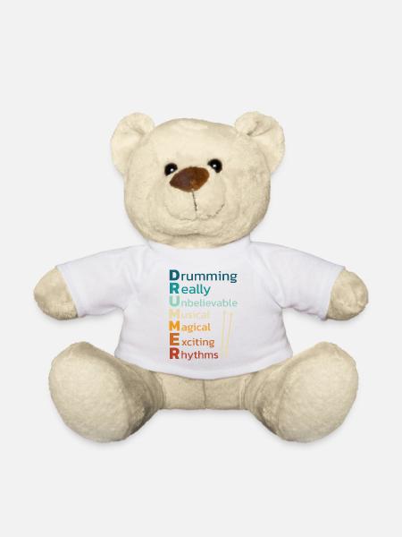 Drummers Drummers Drummers Drummers - Teddy Bear - white