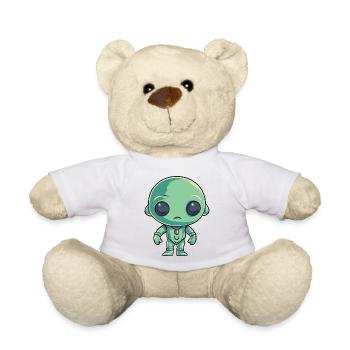 Alien - Teddy Bear - white - Front