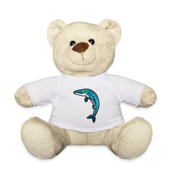Süßer Tylosaurus, Dino, Dinosaurier - Teddy - Weiß - Vorne