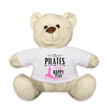 Pilates ist mein glücklicher Ort - Teddy - Weiß - Vorne